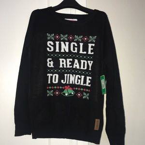 Tipsy Elves Single & Ready to Jingle Sweater